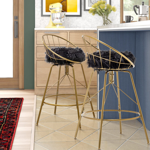 Everly Quinn Canan Swivel Counter & Bar Stool & Reviews Wayfair